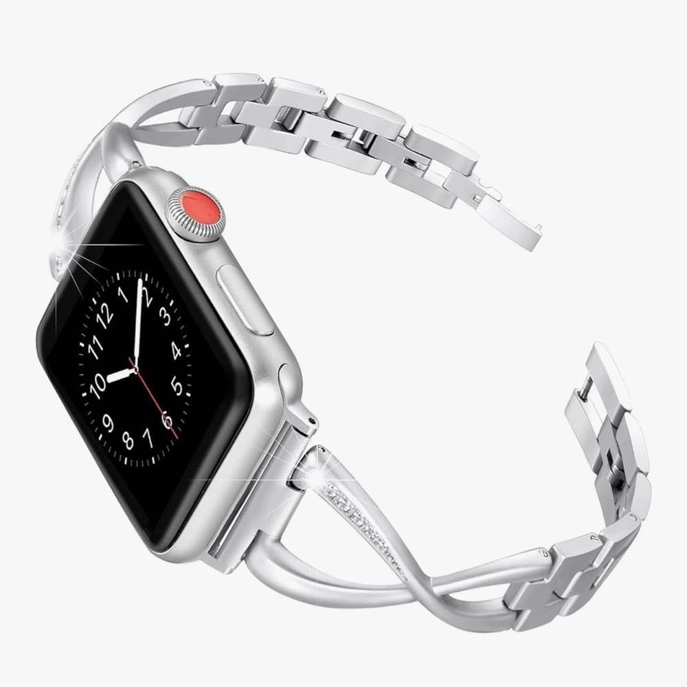Silver Smartwatch with Metal Band